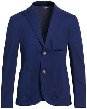 Daniele Alessandrini Blazer Polyester, Elastane - Blue