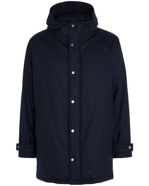 Kiton Coat Cashmere, Polyamide, Polyester - Blue
