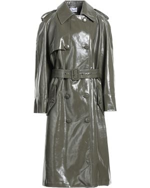 MVP WARDROBE Military Overcoat & Trench Coat Cotton, Polyurethane, Polyester - Gray