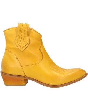 Ovyè Ankle Boots Calfskin - Yellow