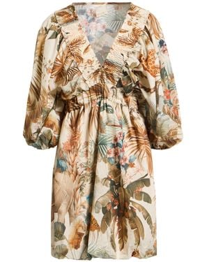 Angela Davis Mini Dress Cotton - Natural