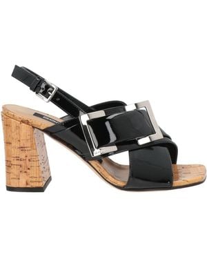 Sergio Rossi Sandals Leather - Black