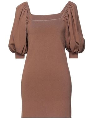 Semicouture Mini Dress - Brown