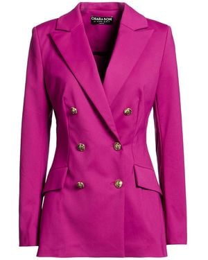 La Petite Robe Di Chiara Boni Blazer Cotton, Polyamide, Elastane - Pink
