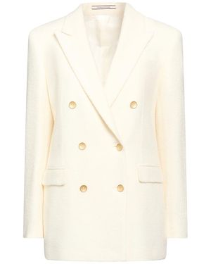 Tagliatore 0205 Ivory Blazer Wool, Polyamide - Natural