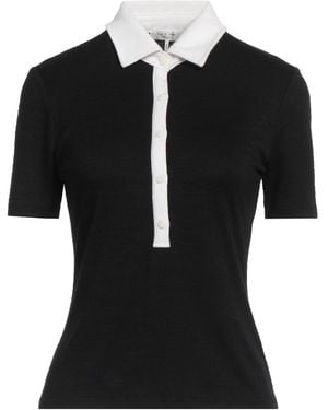 Rag & Bone Polo Shirt Rayon, Polyester, Elastane - Black