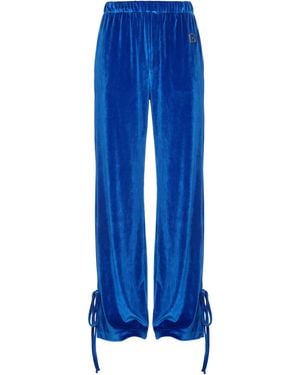 Gaelle Paris Pants Polyester, Elastane - Blue