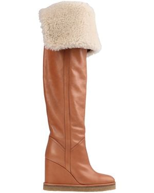 Celine Knee Boots - Brown