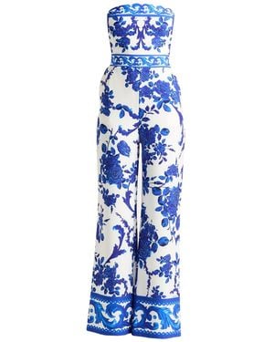 Gai Mattiolo Love To Love Jumpsuit Polyester, Lycra - Blue