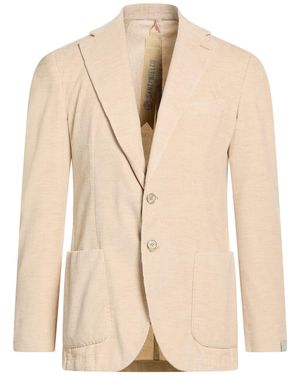 Santaniello Blazer Cotton, Cashmere - Natural