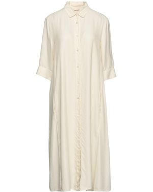 HER SHIRT HER DRESS Vestido midi - Blanco