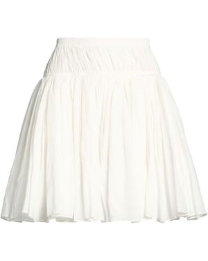 Alaïa Mini Skirt Cotton, Linen - White