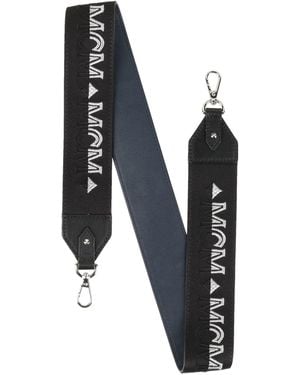 MCM Bag Strap Textile Fibers, Leather - Blue