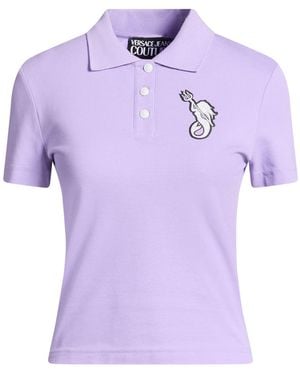 Versace Jeans Couture Polo Shirt Cotton - Purple