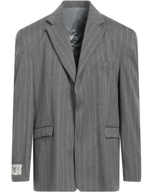 FAMILY FIRST Blazer Polyester, Viscose, Wool, Elastane - Grey