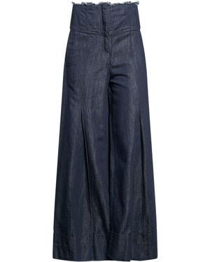 Malloni Jeans Cotton, Linen - Blue