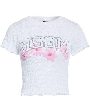 MSGM Top Cotton - White