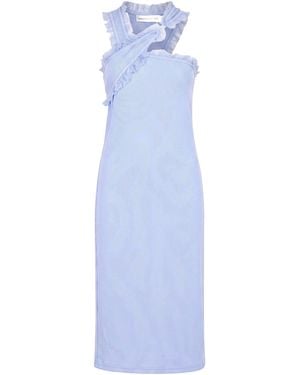 Christopher Esber Midi Skirt Polyester, Elastane - Blue