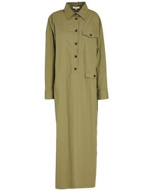 Antonelli Maxi Dress Cotton, Elastane - Green