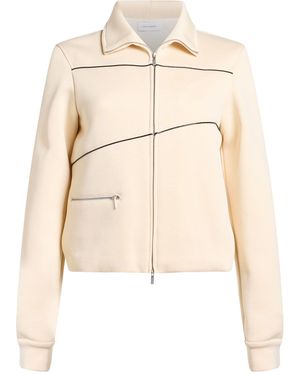 Ferragamo Ivory Jacket Polyester, Cotton, Polyamide - Natural