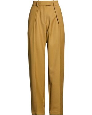 Alysi Chocolat Trousers Polyester, Virgin Wool - Yellow