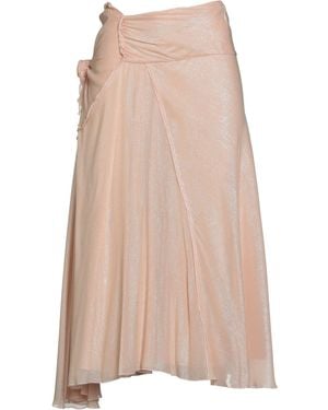 Victoria Beckham Blush Midi Skirt Viscose, Polyamide - Pink