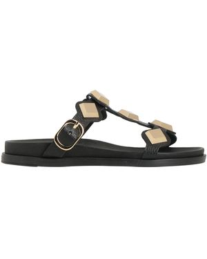 Être Cécile Sandals Leather - Black