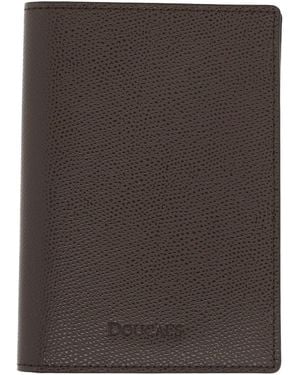 Doucal's Dark Document Holder Calfskin - Brown