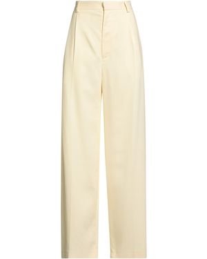 Plan C Pants Viscose, Elastane - White