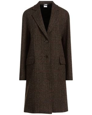 Aspesi Dark Coat Wool - Brown