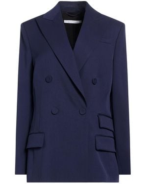 Another Tomorrow Blazer Virgin Wool, Elastane - Blue