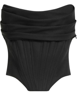 GIUSEPPE DI MORABITO Top Virgin Wool, Elastane - Black