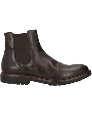 CRISPINIANO Dark Ankle Boots Cowhide - Brown