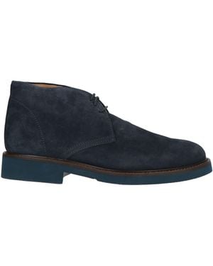 Exton Midnight Ankle Boots Leather - Blue