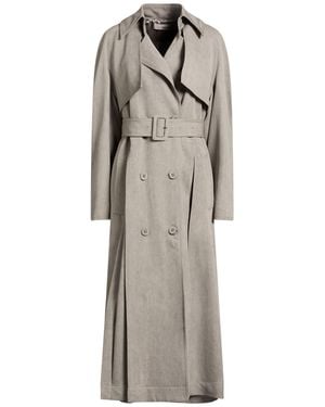 Lardini Light Overcoat & Trench Coat Wool - Gray
