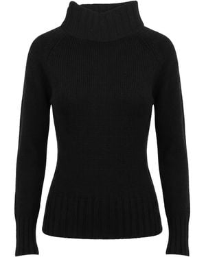 Really Wild Clothing Turtleneck Lambswool - Black