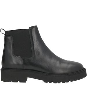 Hogan Ankle Boots Leather, Elastic Fibers - Black