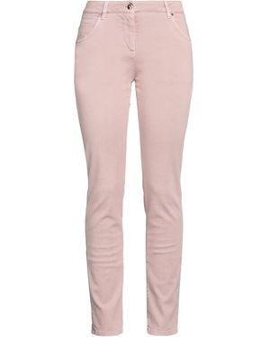 Brunello Cucinelli Antique Rose Jeans Cotton, Elastane, Leather, Brass - Pink