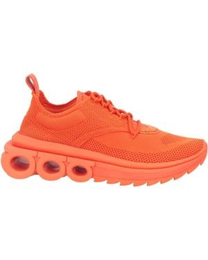 Ferragamo Nima Knit Low-Top Trainers - Orange