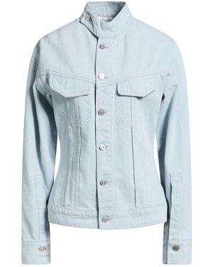Victoria Beckham Denim Outerwear Recycled Cotton, Cotton, Leather - Blue