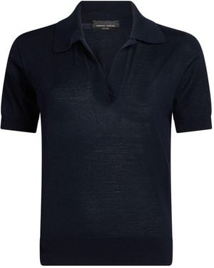 Roberto Collina Midnight Sweater Merino Wool - Blue