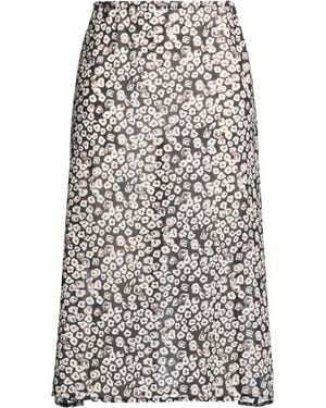 Lardini Midi Skirt Wool, Nylon - White