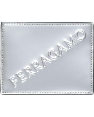 Ferragamo Cardholder Calfskin - Grey
