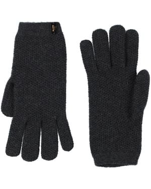 Moorer Taupe Gloves Cashmere - Black