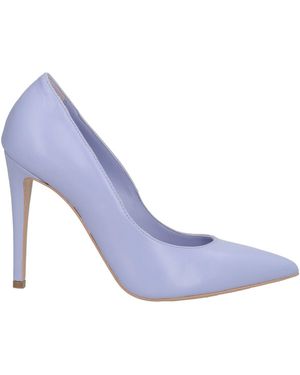 PAOLO MATTEI Lilac Pumps Leather - Blue
