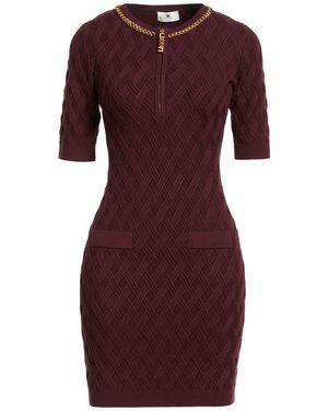 Elisabetta Franchi Mini Dresses - Purple