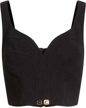 Elisabetta Franchi Top Polyester, Elastane - Black