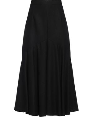 Patou Midi Skirt Virgin Wool, Polyamide - Black