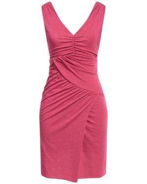 Kaos Garnet Mini Dress Cotton, Polyester, Polyamide, Metallic Polyester, Elastane - Pink