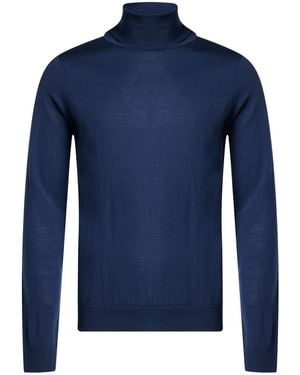 PAOLO RAGAZZINI Rollkragenpullover - Blau